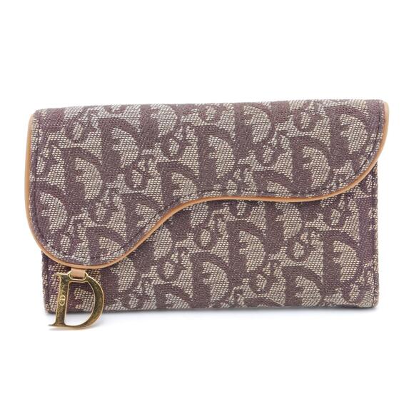 Dior Trotter Beige Wallet Canvas #182479D17B - Picture 1 of 15
